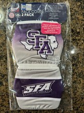 SFA UNIVERSITY in TEXAS FACE COVERING. 4 brand new packs, 2 in each. Sold as set