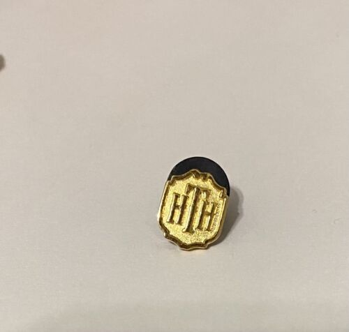 Disney Hollywood Tower Hotel HTH Logo Gold Tone Gift Mini Lapel Pin Tower Terror