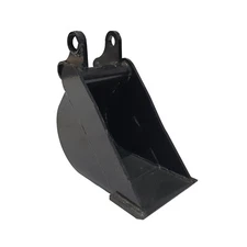 AGT 8in Toothless Bucket Attachments for 1ton 2ton Mini Excavator without Teeth