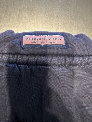 VINEYARD VINES Boys XL 18 Navy Blue Long Sleeve 1/4 Zip Pullover - Picture 8 of 8
