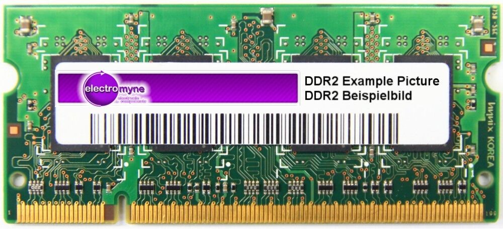 256MB Infineon DDR2-400 Laptop RAM PC2-3200S 1Rx16 so-Dimm HYS64T32000HDL-5-A