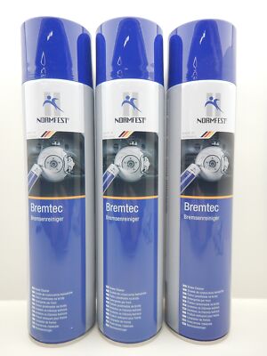 3x NORMFEST BREMSENREINIGER BREMTEC REINIGER ENTFETTER SPRAY 600ML