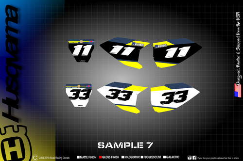 husqvarna fc250 fc350 fc450 fc tc husky Custom number plate graphics plastic - Picture 7 of 22