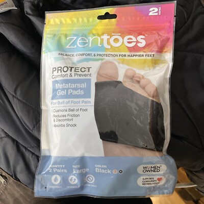 ZenToes Metatarsal Sleeve Gel Padding Cushion Ball of Foot Pad