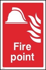 Fire Point Sign or Sticker - All Material & Size options available. (FE12)