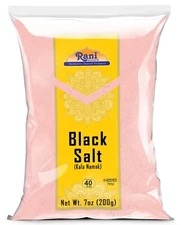 Rani Black Salt (Kala Namak Mineral) Powder, Vegan 200g (7oz)