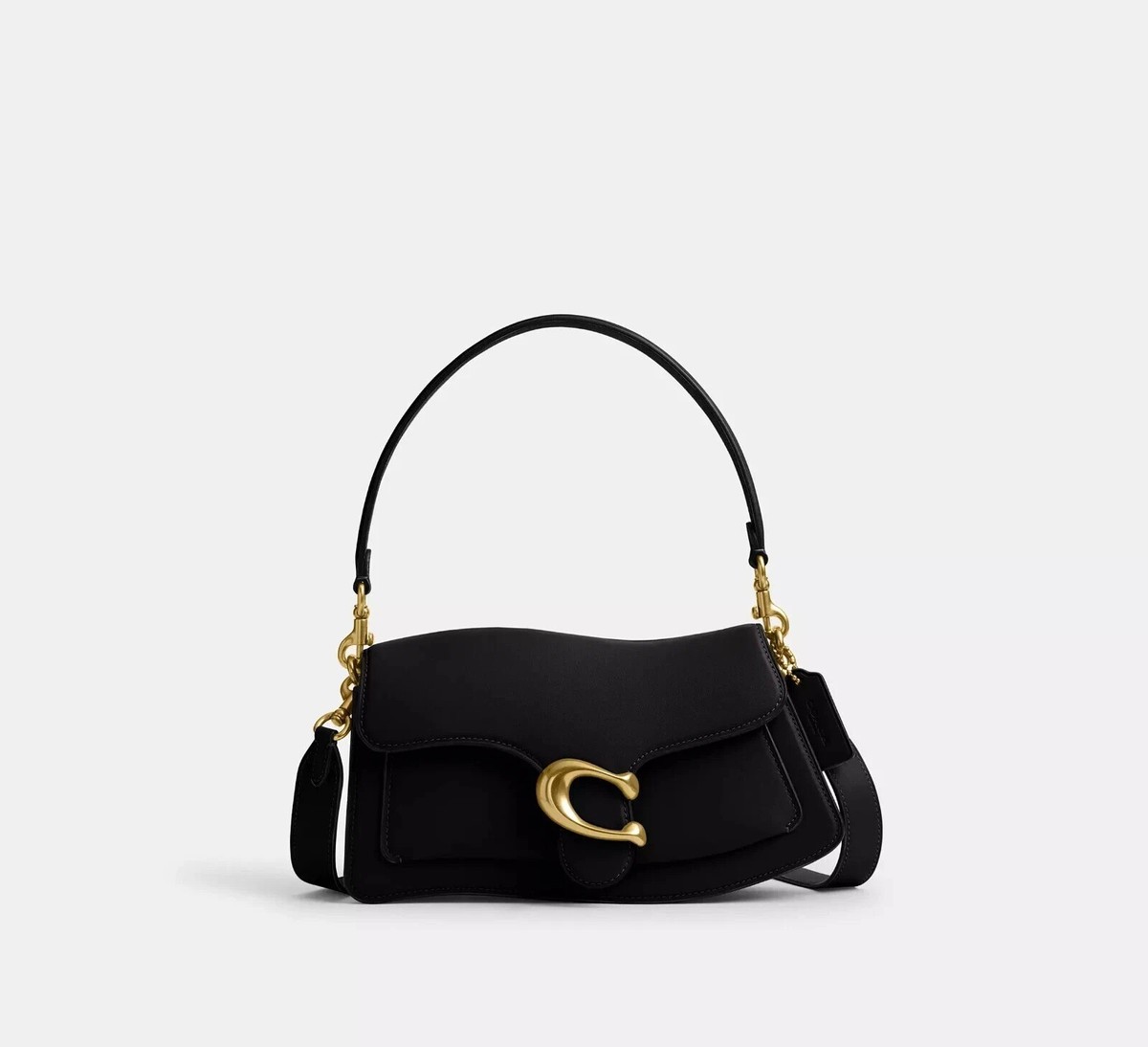 COACH Twisted Tabby Shoulder Bag Black CAN26 Outlet NEW leather | eBay