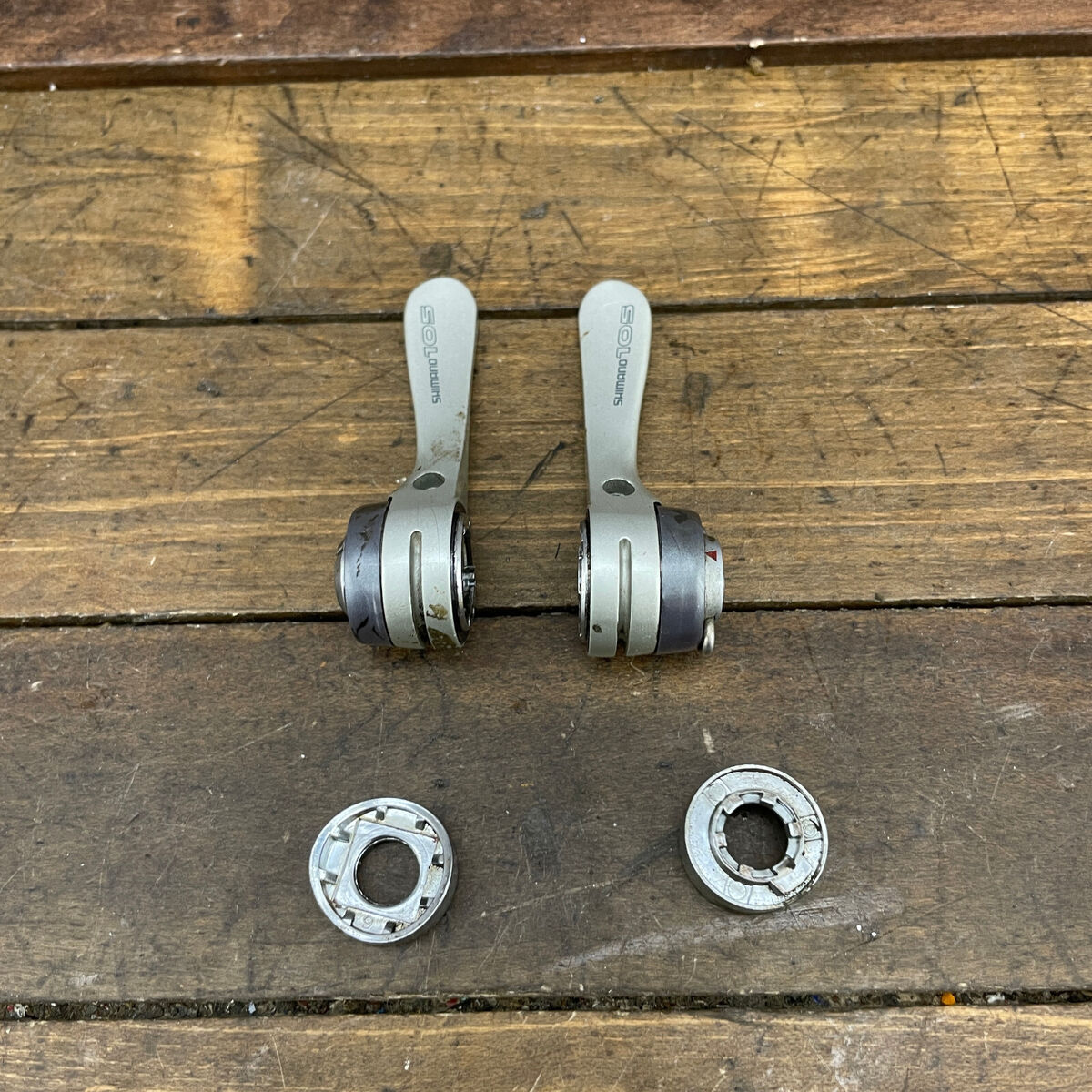 Shimano 105 Sl-1055 7 Speed Downtube Index SIS Shifters for Shimano 105 Sl-1055 7 Speed Downtube Index SIS Shifters for