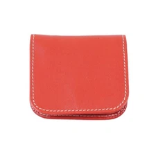E.Marinella Napoli Small Coin Purse in Red Smooth Calf Leather