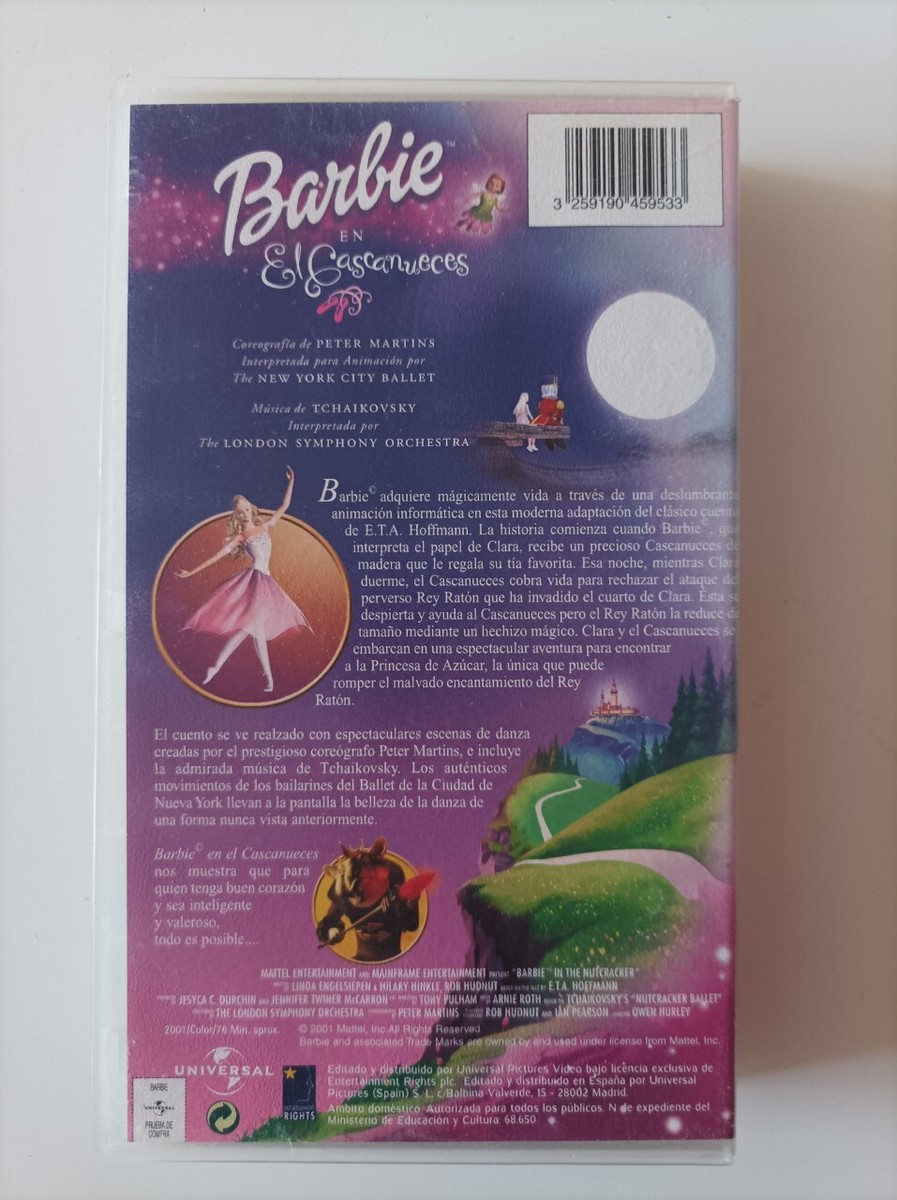 PELICULA ANIMACION VHS BARBIE EL CASCANUECES EN ESPAÑOL