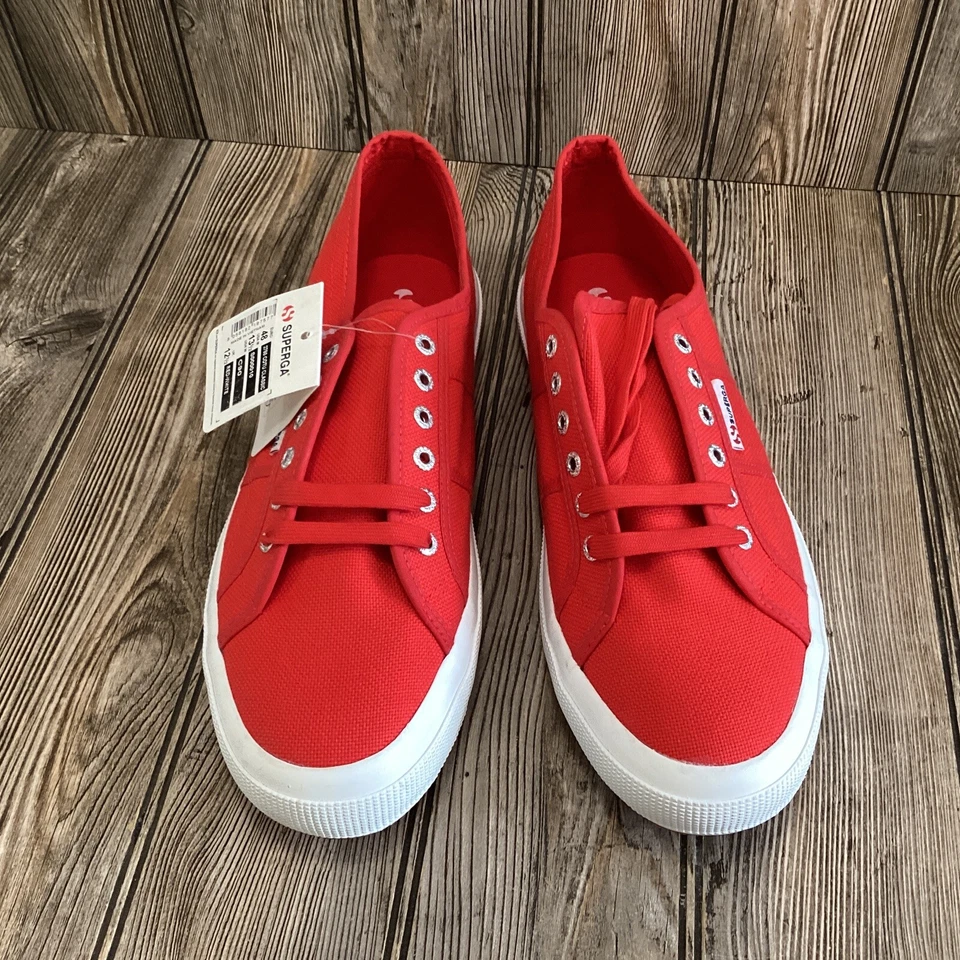 Superga Mens Red 2750 Cotu Classic Sneakers Classic Size 13.5 MSRP $90 NEW - Image 2 of 4
