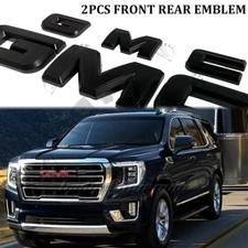 Black 2021-2024 For Yukon XL Front Grill Rear Tailgate OVERLAY Emblem 84729912