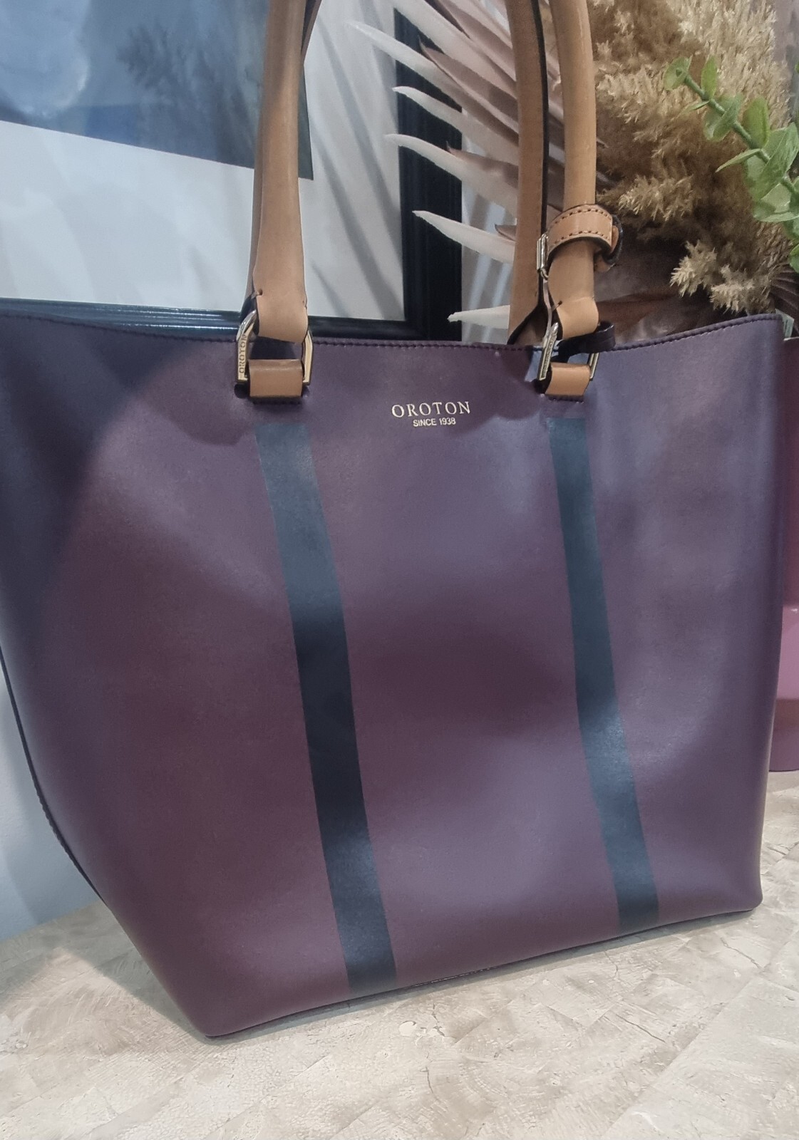 Oroton Leather Tote Bag eBay