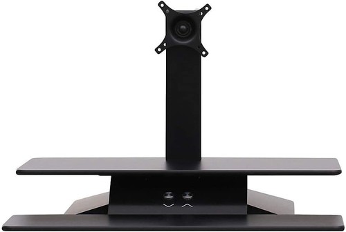 NEW Lorell Electric Monitor Riser With Keyboard Tray Black (LLR99548) - Picture 5 of 5