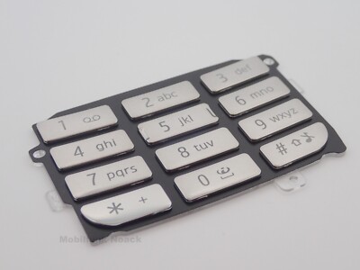 Original Nokia 7610 Supernova Numeric Keymat | Tastatur Silber 9793987 NEU