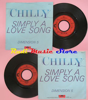 LP 45 7'' CHILLY Simply a love song Dimension 5 1981 germany POLYDOR (QSC4)