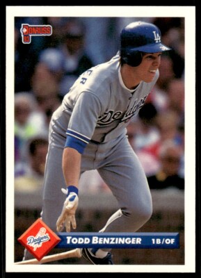 1993 Donruss Baseball Card Todd Benzinger Los Angeles Dodgers #562 | eBay