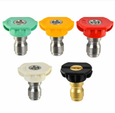 5Pcs Pressure Washer Spray Tips, Nozzles High Power Kit, Quick Connect 1/4" Set