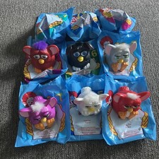 Vintage McDonald's Happy Meal Toys Mini Furby Toy Lot of 9 with Bags