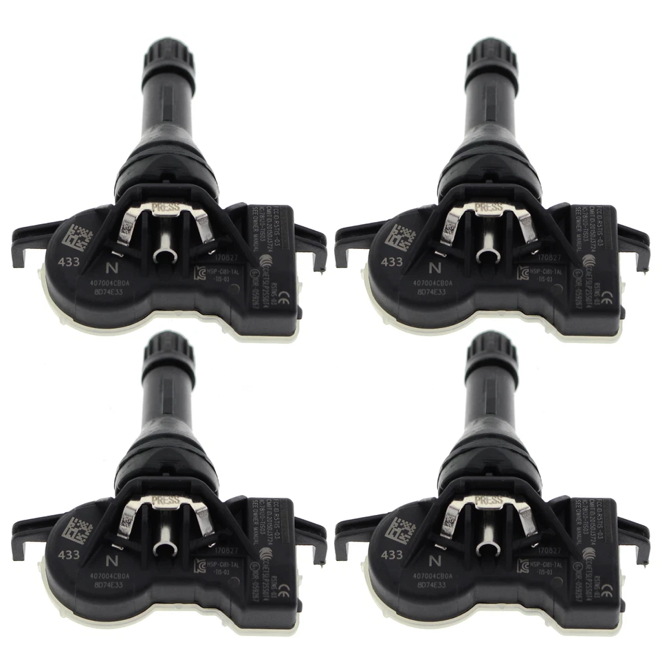 Sensor monitor de pressão de pneus 4 peças TPMS para 2017-2020 Nissan Rogue / Rogue Sport - Imagem 4 de 4