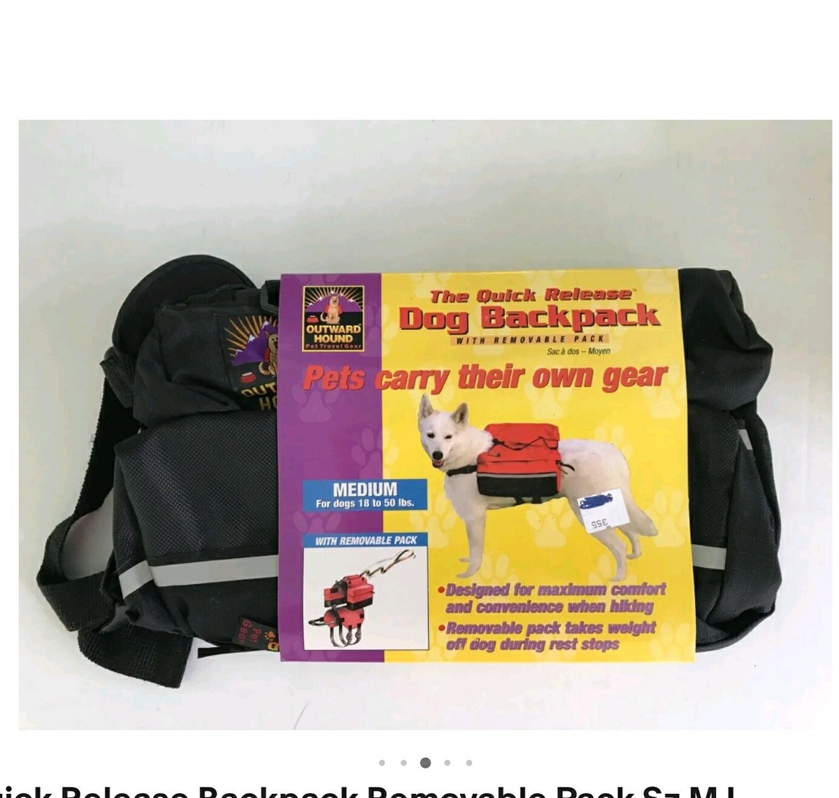 Doggie Backpack Outward Hound Dog Backpack NWT Outward