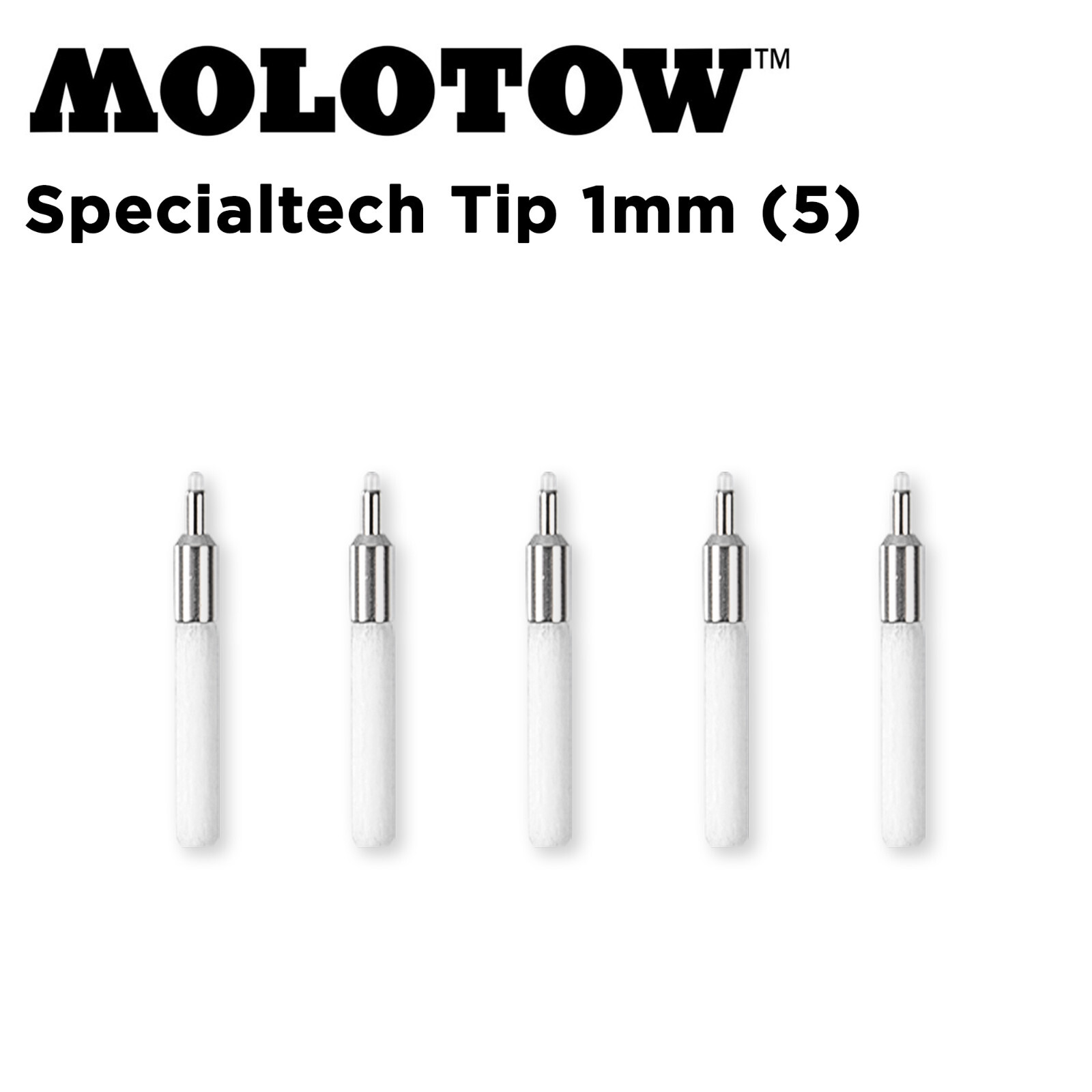 Molotow Specialtech Tip 1mm (5) -  Replacement Nibs for One4All Marker Pens