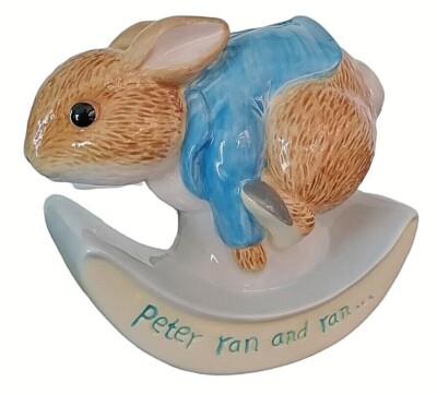 Peter Hase Schaukel Spardose Peter Ran & Ran Kind Taufe Geburtstag Geschenk