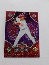2019 Panini Chronicles  CRUSADE PURPLE MOJO ROOKIE #18 Carter Kieboom RC #D / 75