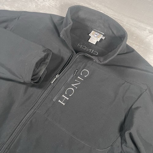 Cinch Bonded Concealed Carry Jacket Mens 3XL Black Full Zip Western Logos