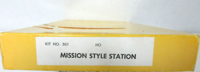 HO SCALE CALIFORNIA MODEL CO. 501 MISSION STYLE STATION    NEW       open box
