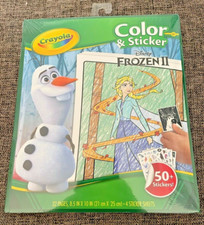 NEW, WRAPPED. CRAYOLA. COLOR  STICKERS. DISNEY FROZEN II