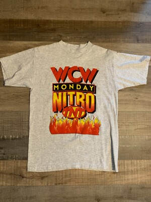 Vintage 90s WCW Monday Nitro Shirt SIZE 