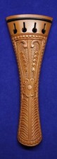 Elegant Handmade Carved Boxwood violin tailpiece . French Mod 54
