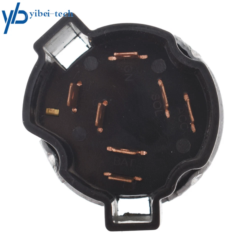 Interruptor de arranque del cilindro de bloqueo de encendido en el tablero con llaves para Chevrolet GMC 1967-79 Foto 2 de 4