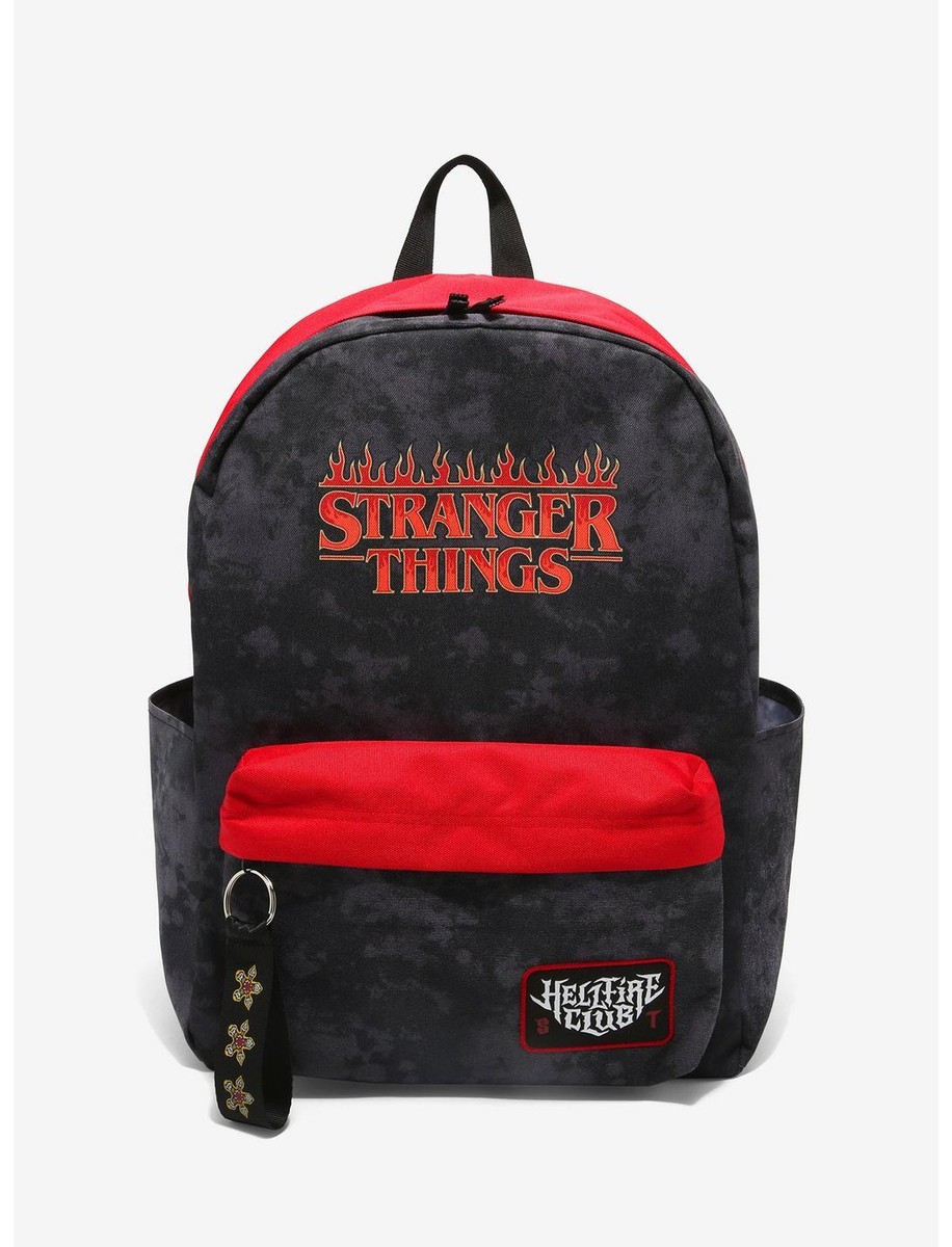 Stranger Things Hellfire Club FULL SIZE SCHOOL BACKPACK NEW Stranger Things Hellfire Club FULL SIZE SCHOOL BACKPACK NEW