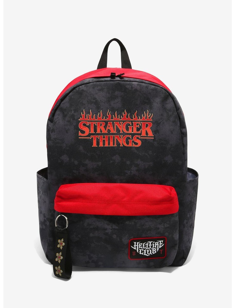 Palpitar Limpia la habitación club Stranger Things Hellfire Club SCHOOL BACKPACK NEW | eBay