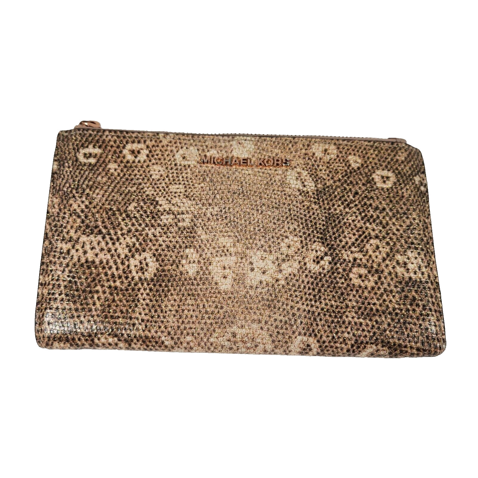 Michael Kors MK Lizard Embossed Smartphone Wallet Pale pink/Taupe