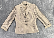 Tahari Arthur S. Levine Luxe Women s Size 4 Blazer Gemed Tassel Cuffs