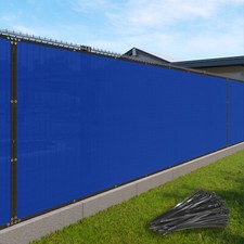 Customize Blue 6FT Privacy Screen Fence Commercial Windscreen Mesh Cover