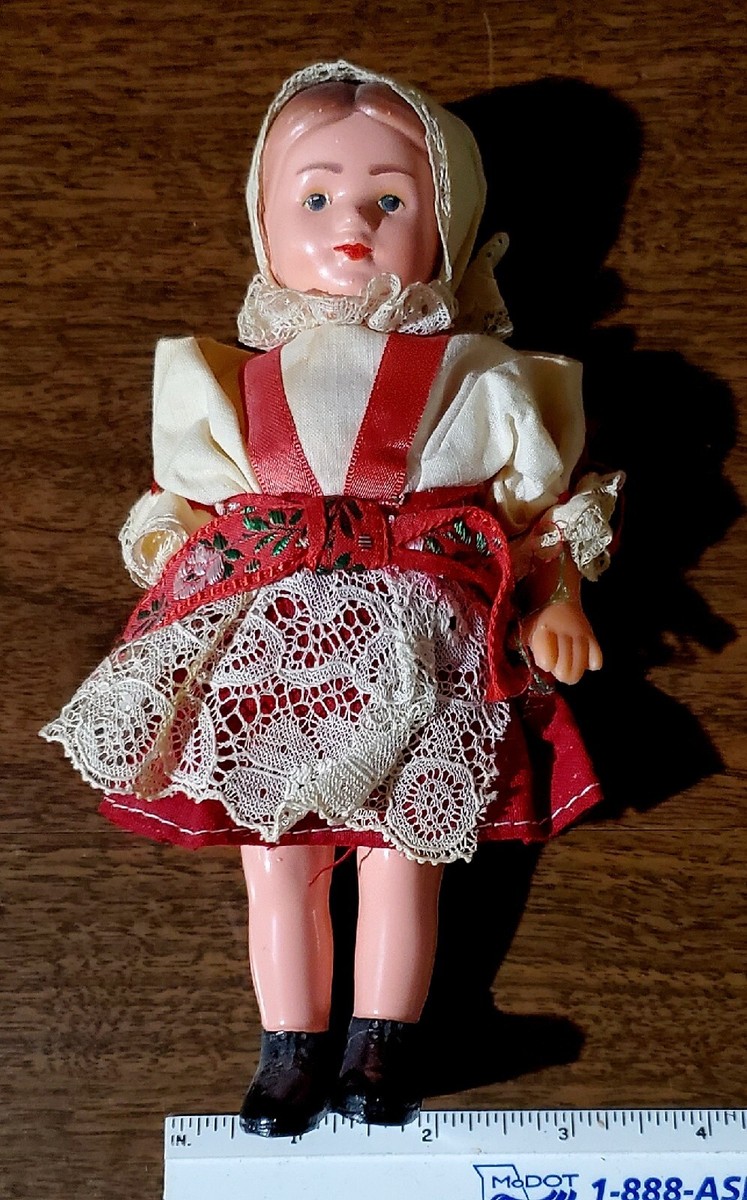 Vintage 1960's-70's Czech Lidova Tvorba Doll Traditional Slovak