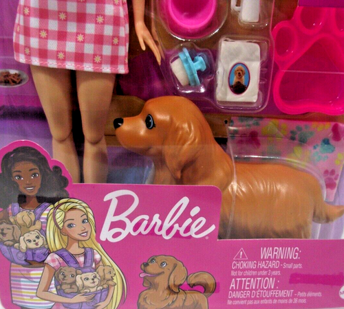Barbie Mattel con mascota perro y cachorros muñeca de moda con accesorios - Imagen 3 de 8