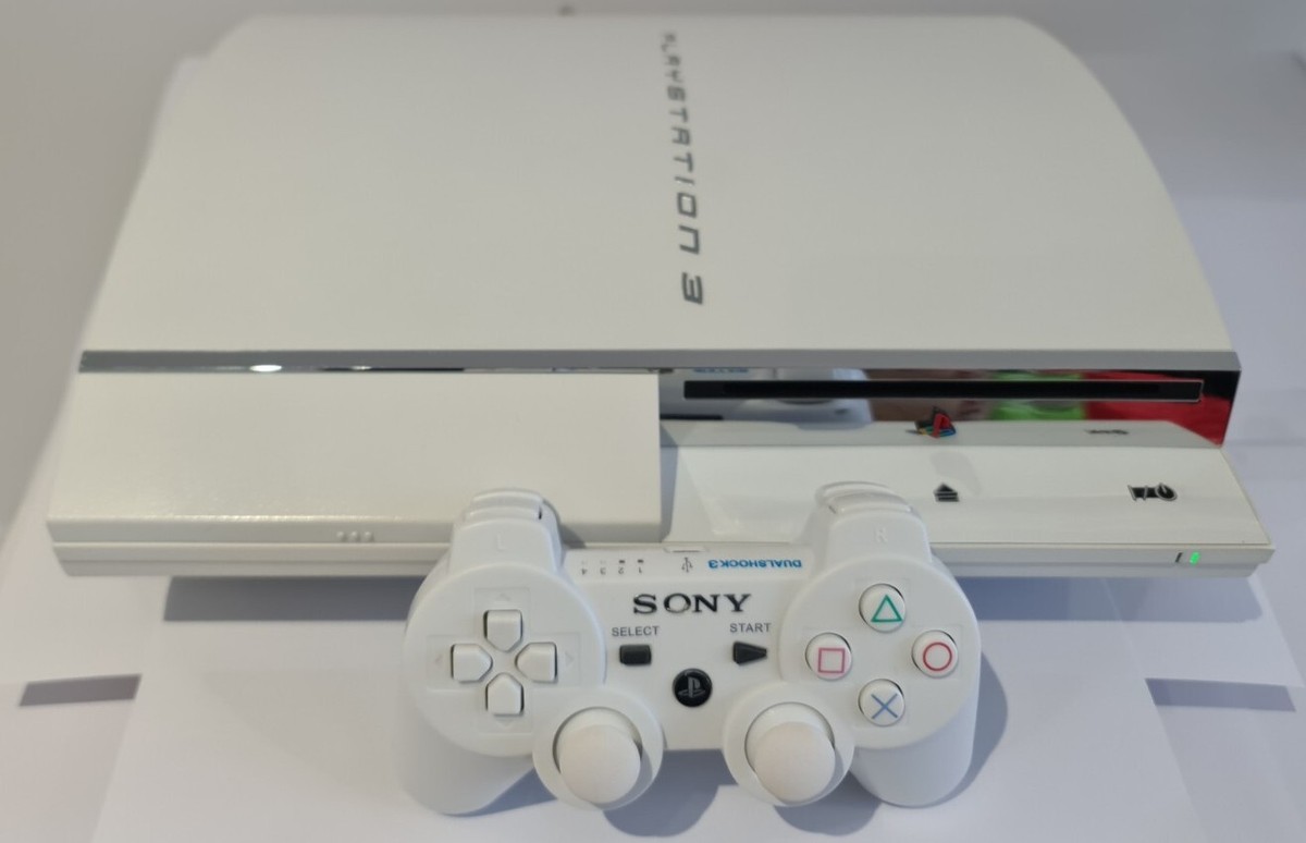 PS3白 Sony PS3 backwards compatible Custom White Console CECHC03