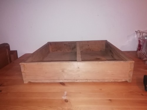 alte große Schublade aus Kleiderschrank / Einschub Lade Kasten Holzfach - Bild 6 von 6