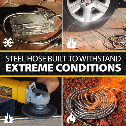 Durable 50Ft Garden Hose with 500 PSI Pressure - Crush Resistant and Kink-Free - Picture 5 of 11