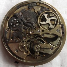 Quarter Repeater Pocket Watch movement 50 mm. in diameter balance broken