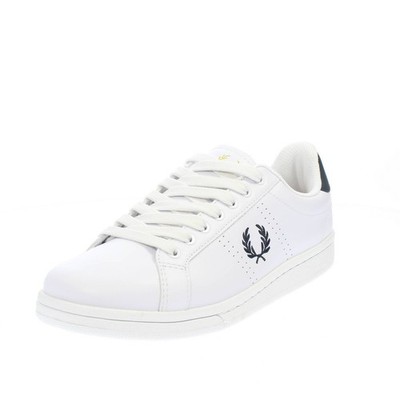 Fred Perry Low Sneaker Leder Weiß - Herren Schuhe Sneaker Komfort und City
