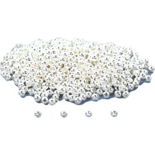 600 Ball Beads Round Sterling Silver Beading Parts 2mm