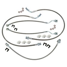Stainless Braided Brake Hose Kit Complete 2001-07 Silverado Sierra 2500HD 3500