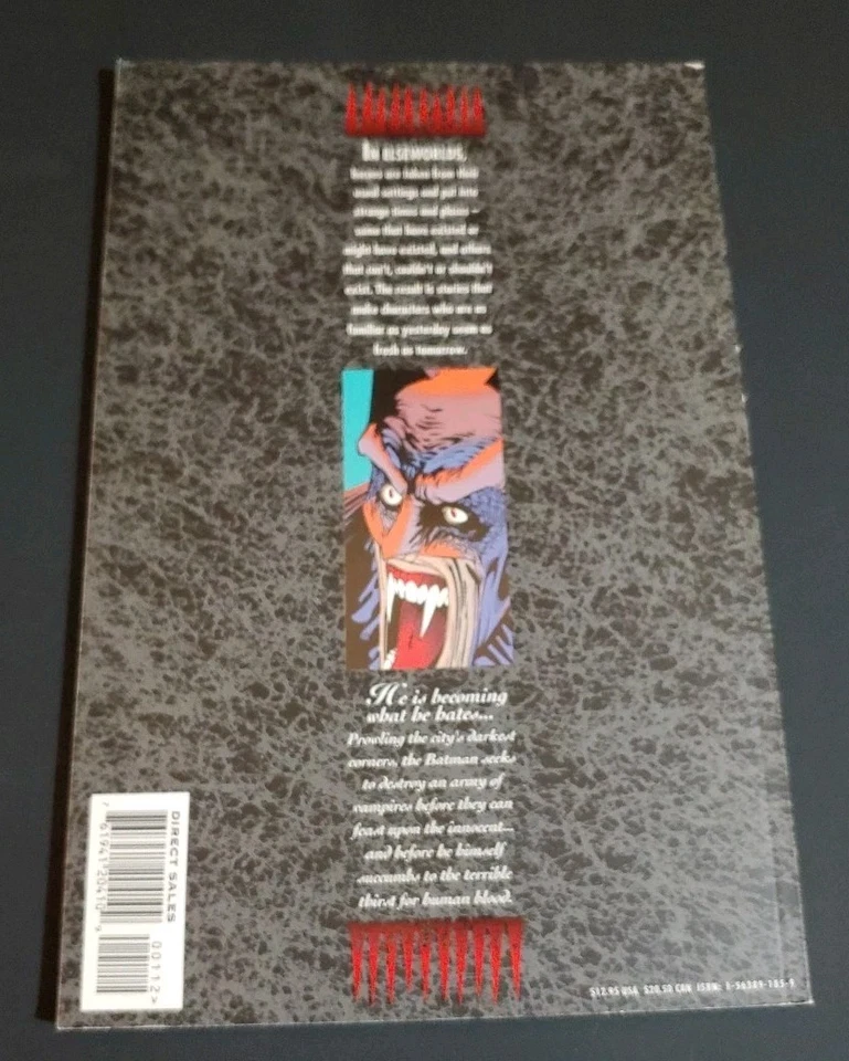 Batman Bloodstorm Trade в мягкой обложке 2-й выпуск Moench Jones DC Comics 1994 НОВЫЙ! - Изображение 2 из 2