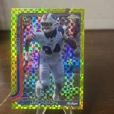 2025 Topps Chrome LANDON JACKSON Rookie Lime Green X-Fractor RC #358 Bills 